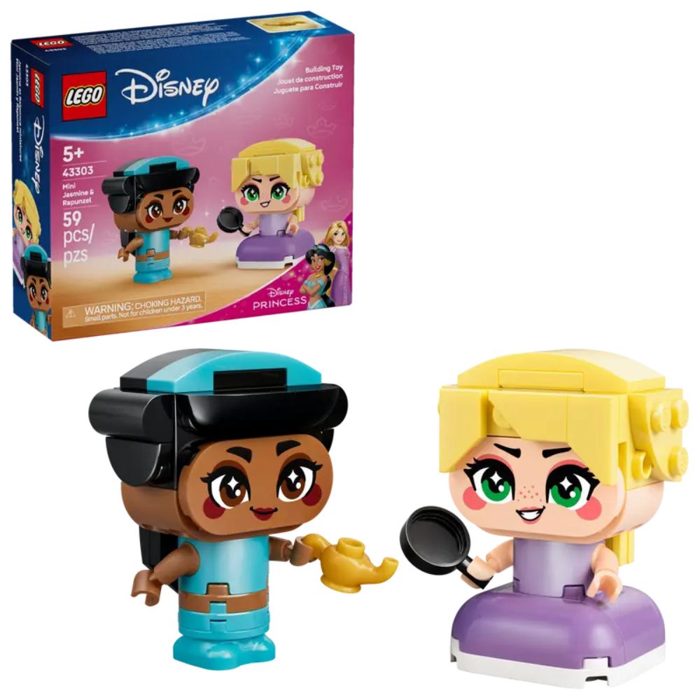 LEGO Disney Mini Jasmine & Rapunzel - Old Railway Line Garden Centre