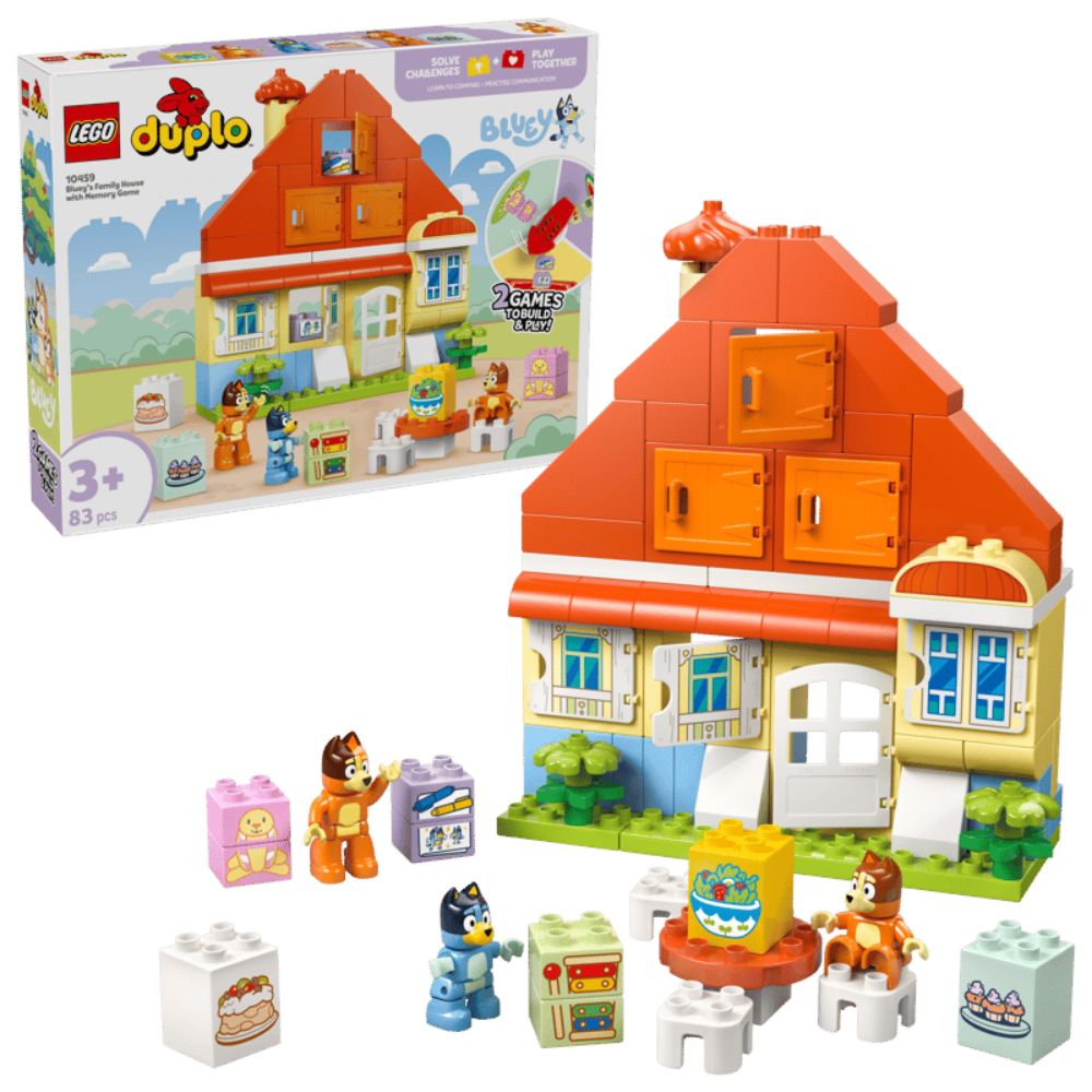 LEGO DUPLO Bluey's Family House with Memory Game