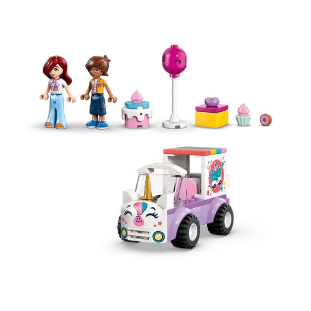 LEGO Friends Unicorn Cake Delivery Car - Old Railway Line Garden Centre