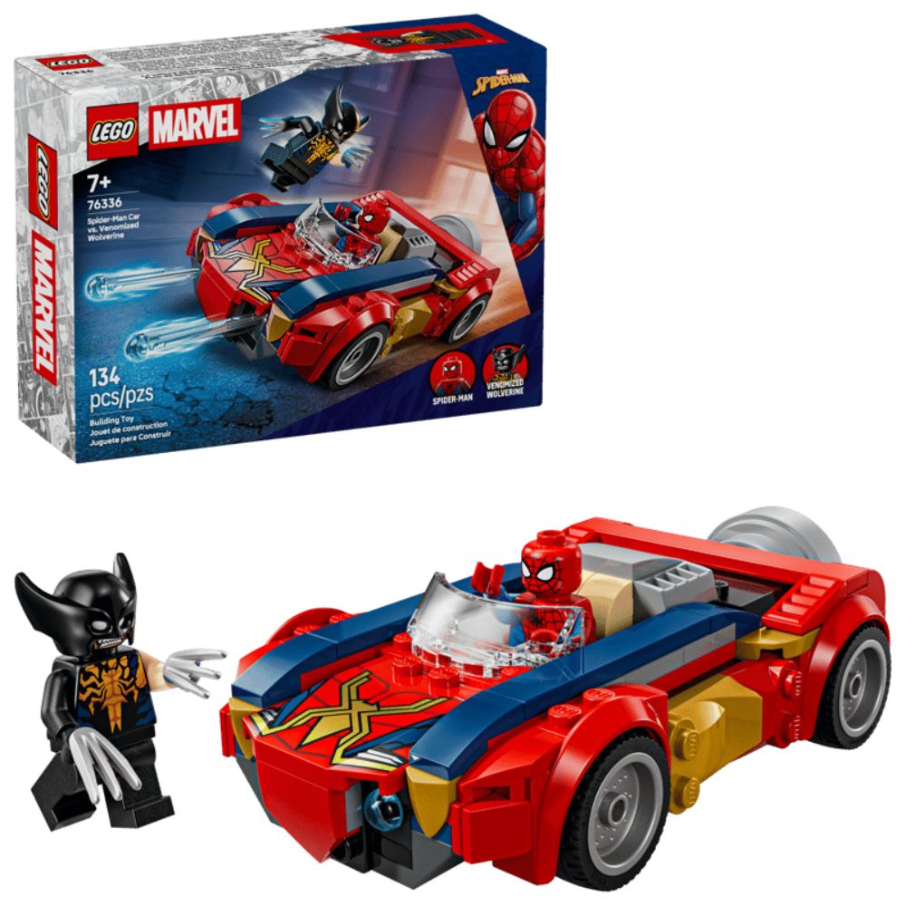 LEGO Marvel Spider-Man Car vs. Venomized Wolverine