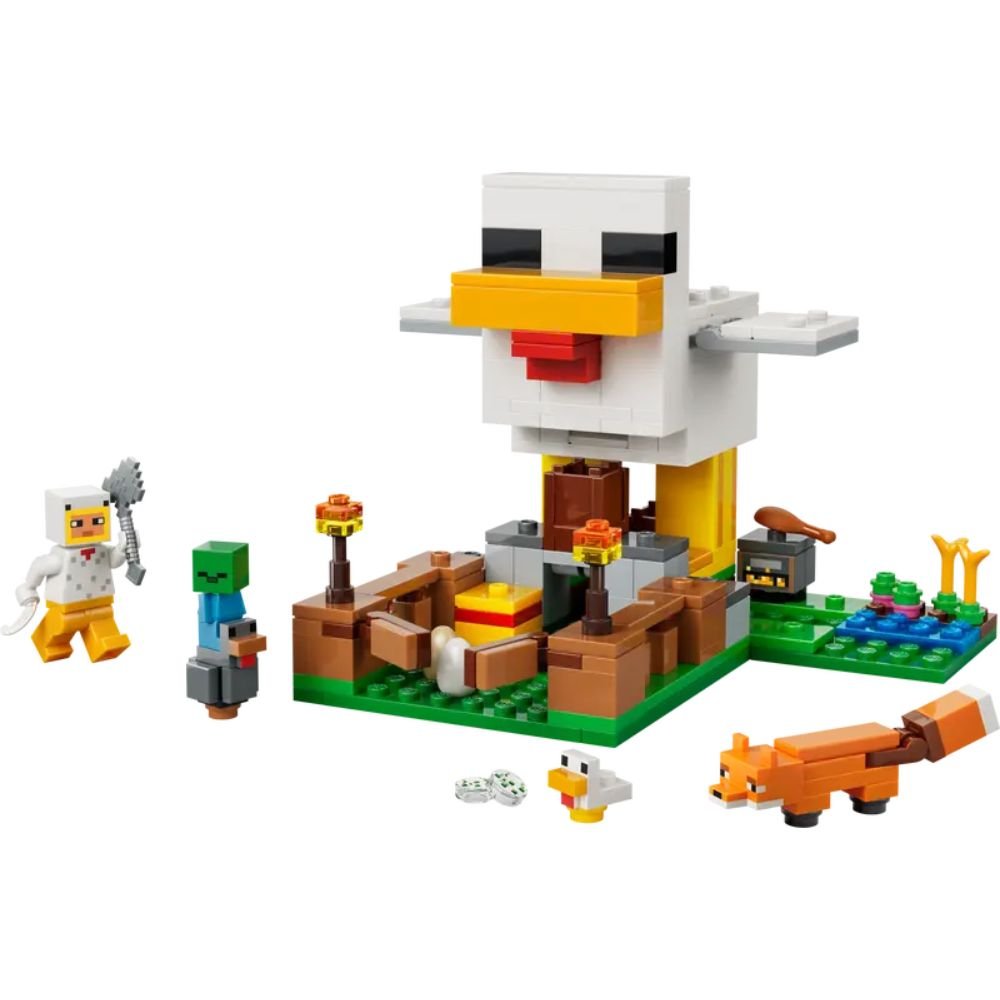 LEGO Minecraft Chicken Farm - Old Railway Line Garden Centre