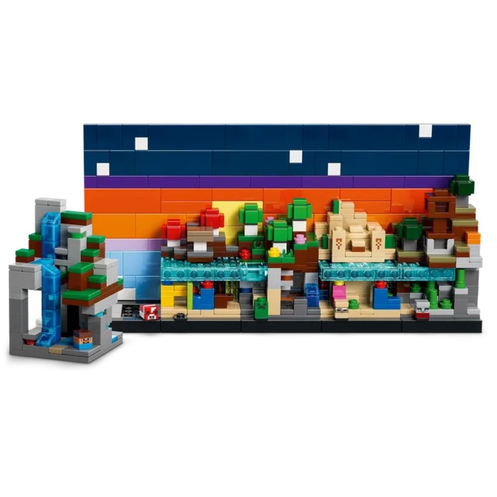 LEGO Minecraft Mini Biomes - Old Railway Line Garden Centre