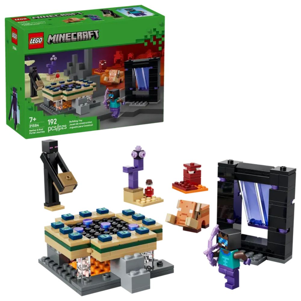 LEGO Minecraft Nether & End Portal Journey