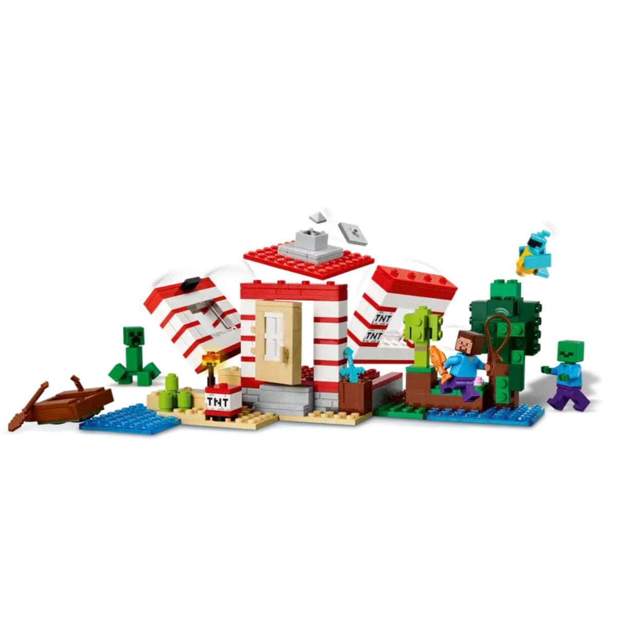 Lego Minecraft The TNT Jungle House - Old Railway Line Garden Centre