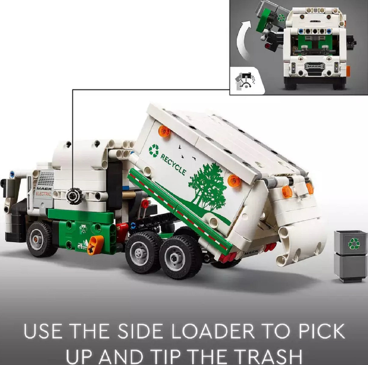 LEGO Technic Mack LR Electric Garbage Truck Toy 42167