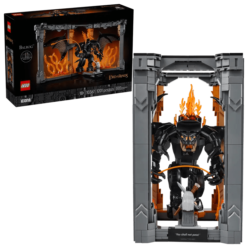 LEGO The Lord of the Rings: Balrog Book Nook - Old Railway Line Garden Centre