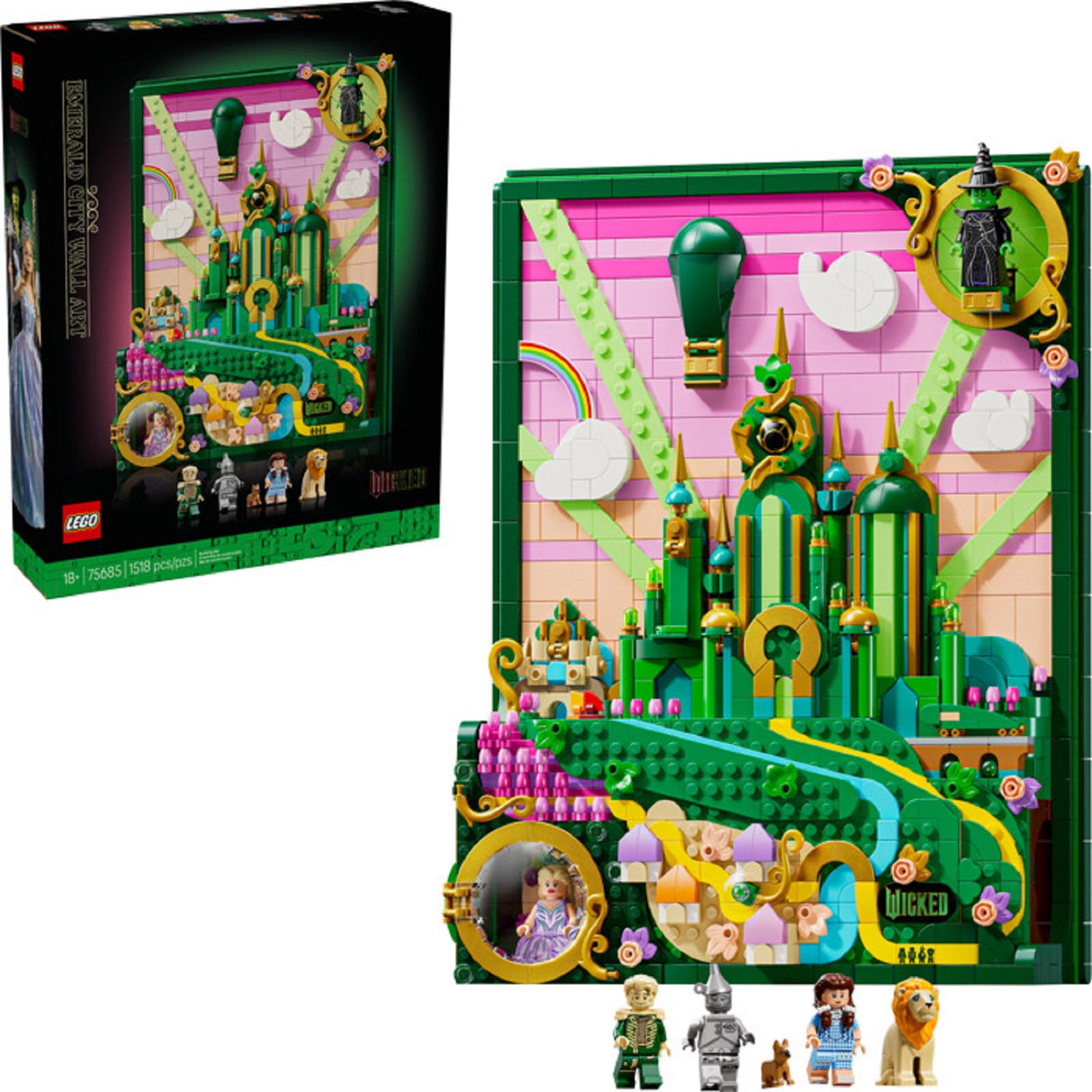 LEGO Wicked Emerald City Wall Art Set 75685