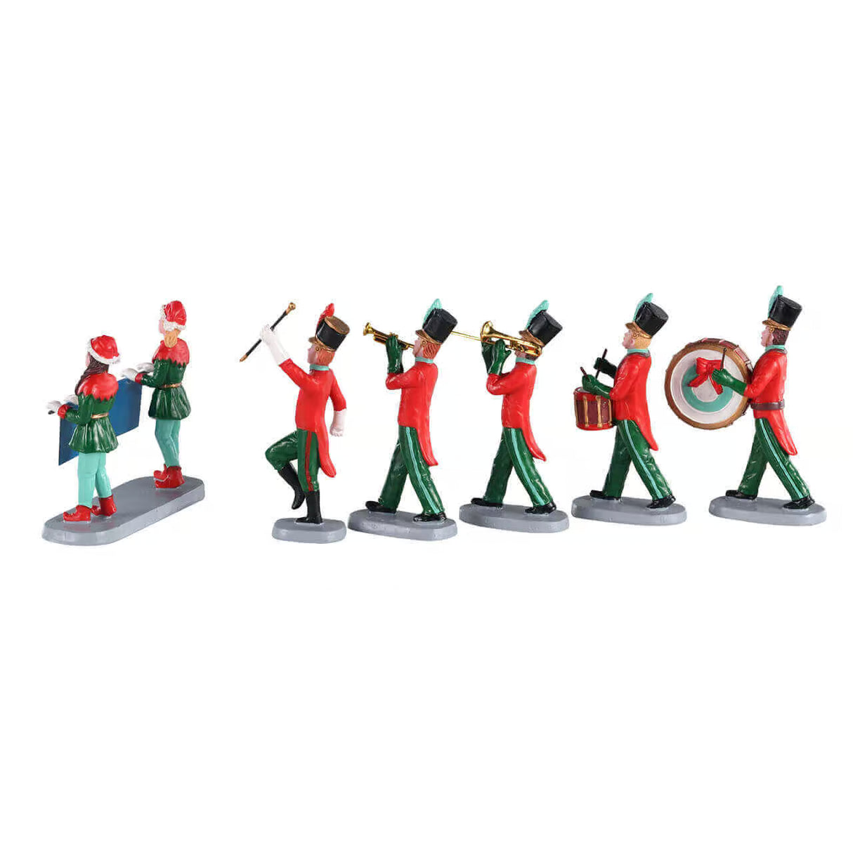 Lemax 7.9cm Christmas on Parade Christmas Village Figurines- (Set of 6) - 03515