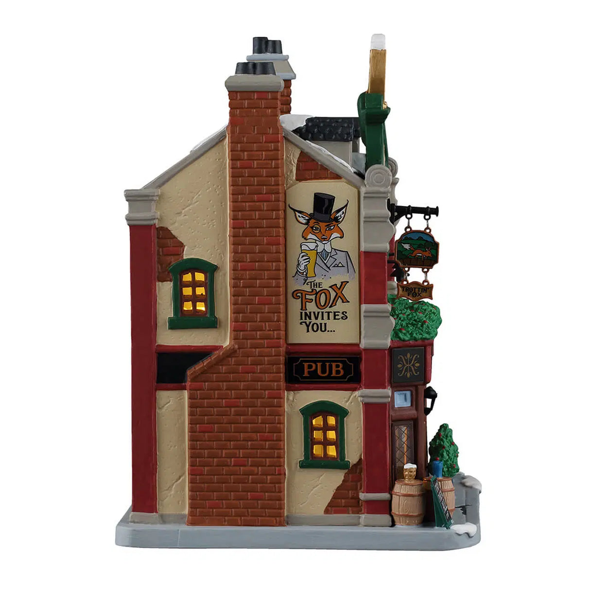 Lemax Caddington Village 21cm The Trottin' Fox Pub Village Scene - 65555
