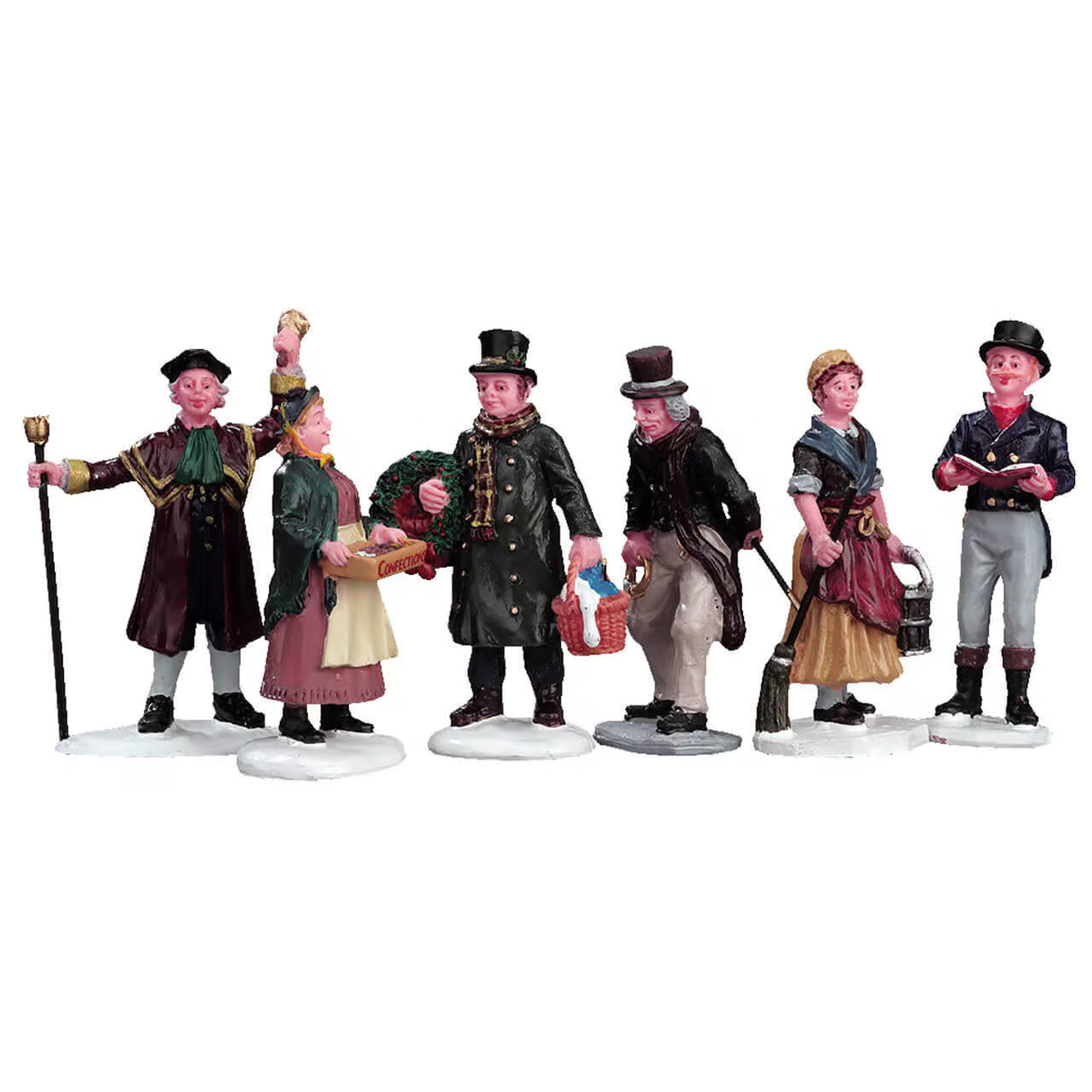 Lemax Caddington Village 6.8cm Village People Figures - (Set of 6) - 92356