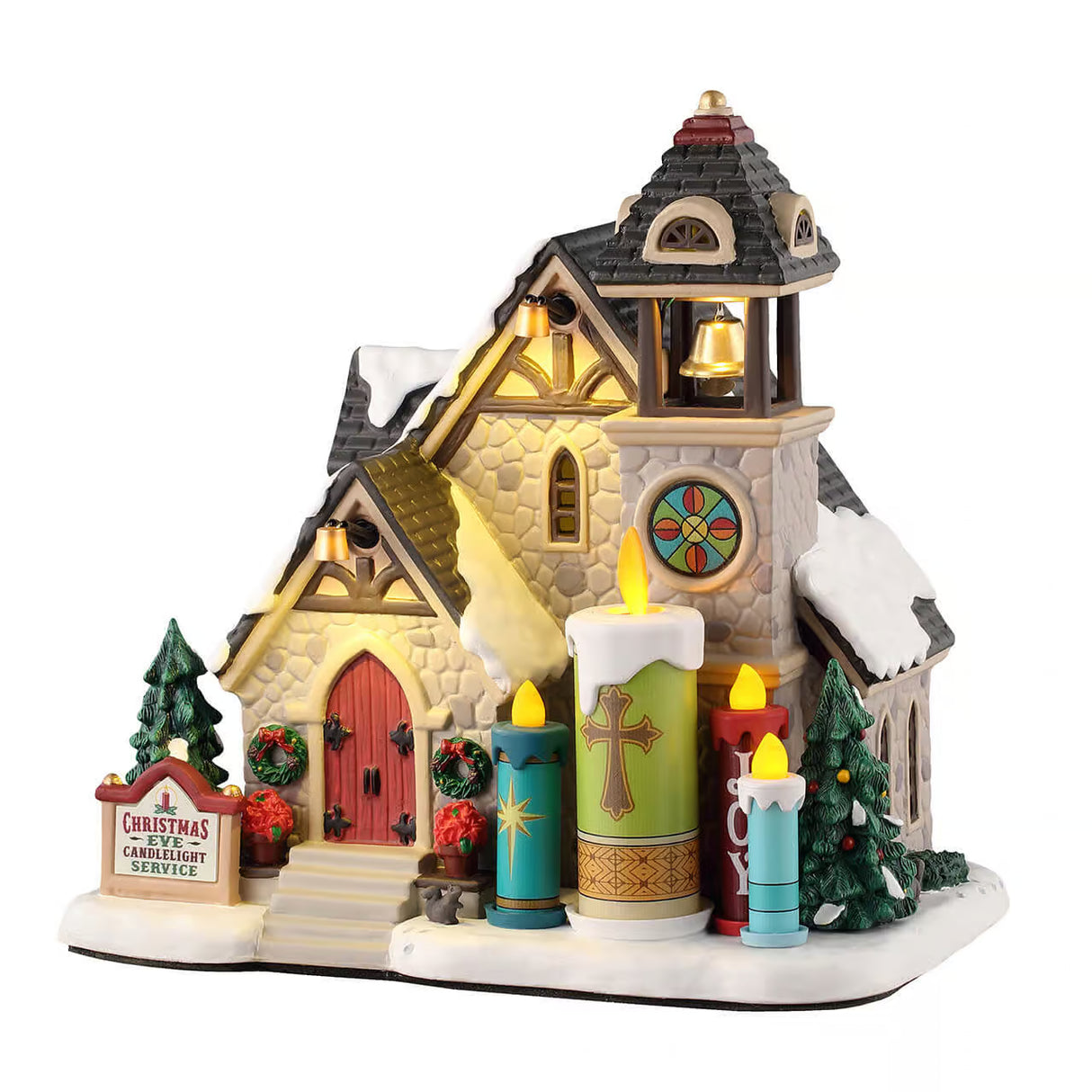 Lemax Caddington Village Candlelight Church Christmas Village Scene - 55310