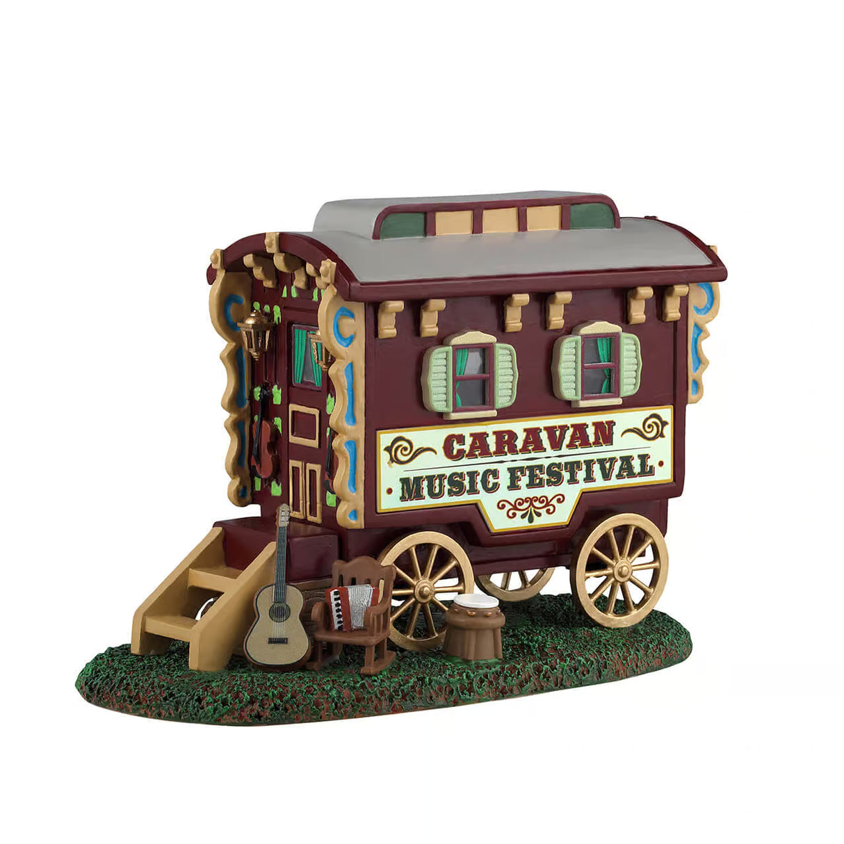 Lemax Carnival 11.9cm Caravan Music Festival Christmas Village Scene - 43724
