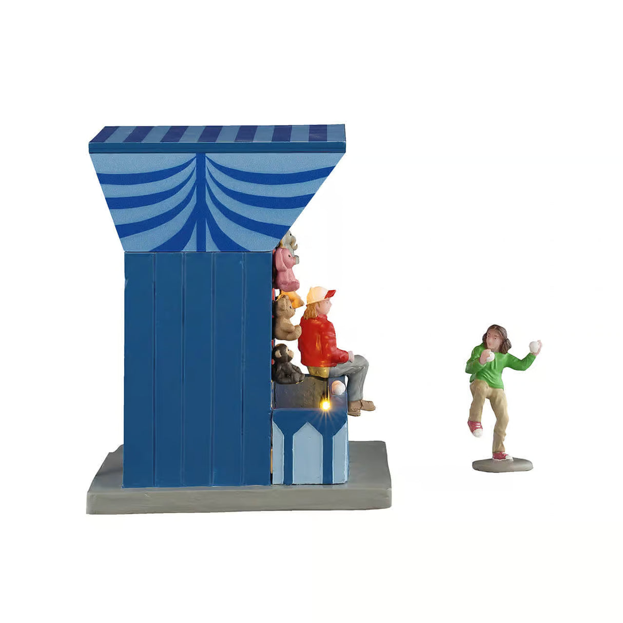 Lemax Carnival 12cm Crash Cans Game Christmas Village Scene - 54460