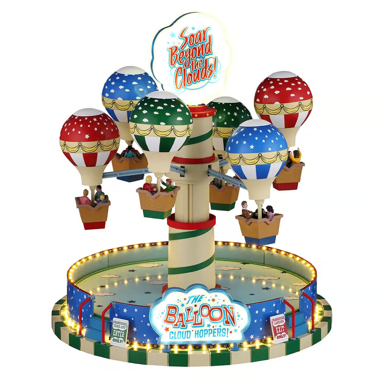 Lemax Carnival 35.8cm The Balloon Cloud Hoppers Village Scene - 64648