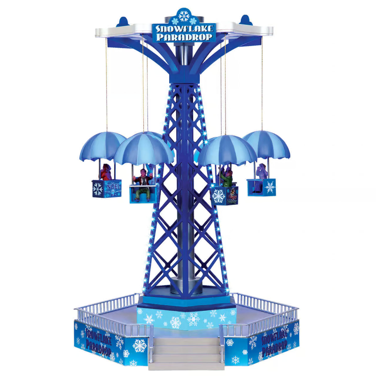 Lemax Carnival 38.5cm Snowflake Paradrop Christmas Village Scene - 34634