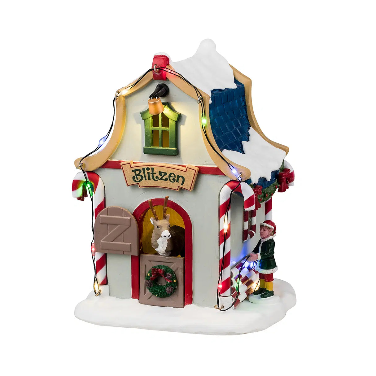 Lemax Santa's Wonderland 13.2cm Blitzen's Den Christmas Village Scene - 44334