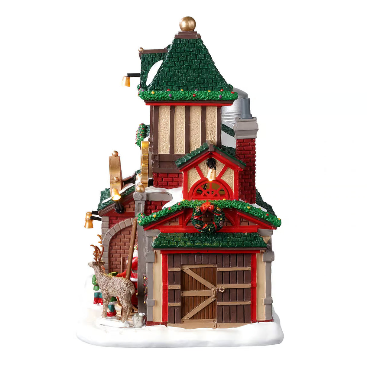 Lemax Santa's Wonderland 22.5cm Reindeer Stables Christmas Village - 25926