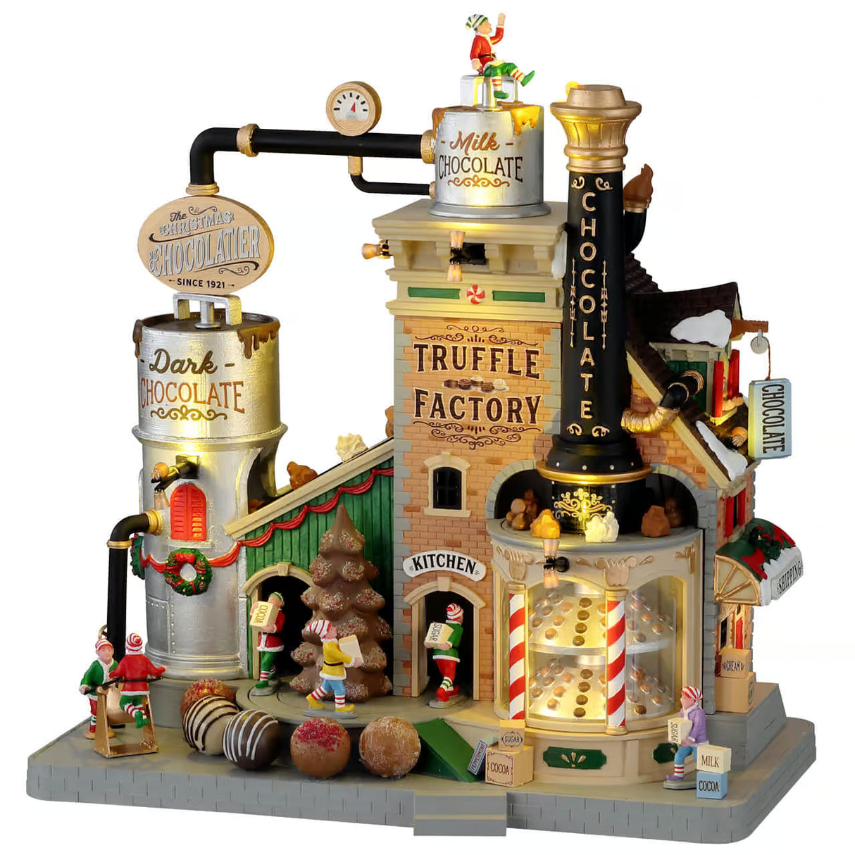 Lemax Santa's Wonderland 31.5cm Christmas Chocolatier Truffle Factory - 15805