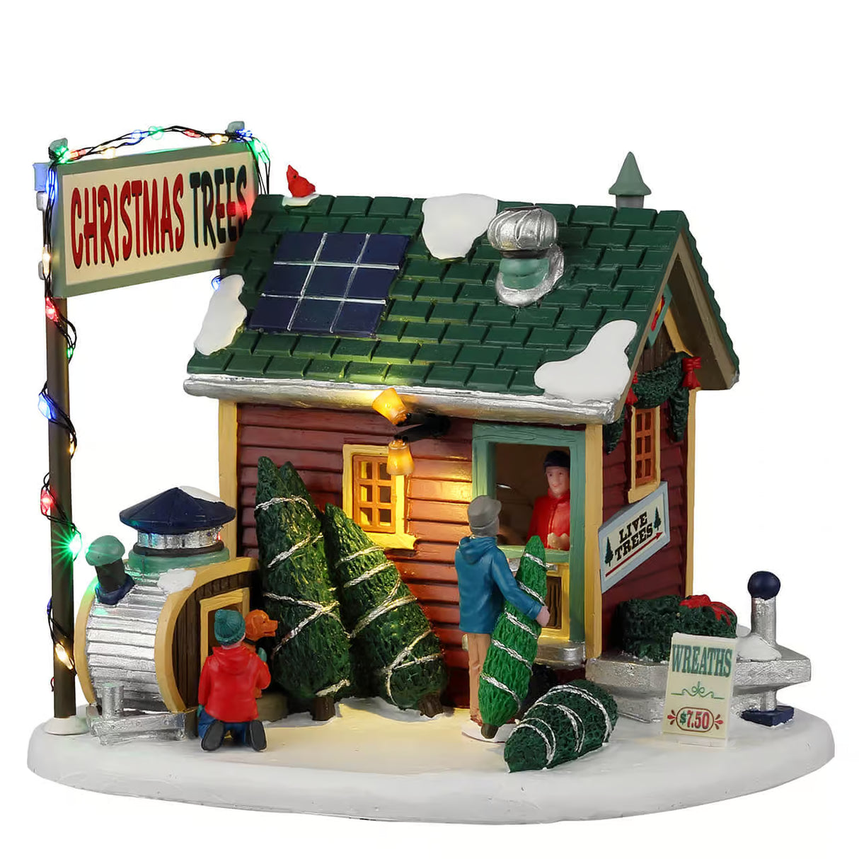 Lemax Vail Village 12.5cm Tiny House Tree Lot Christmas Village Scene - 25901