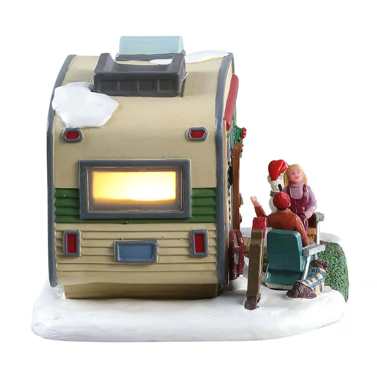 Lemax Vail Village 17.7cm High Rock Lake Trailer Village Scene - 85322