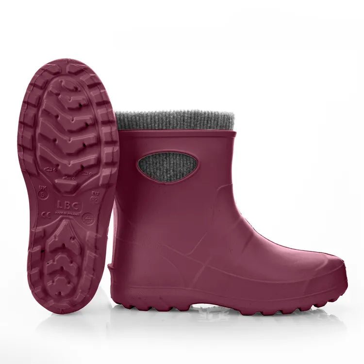 Leon Boots Ultralight Burgundy Ankle Ladies Boots Size 6 - Old Railway Line Garden Centre