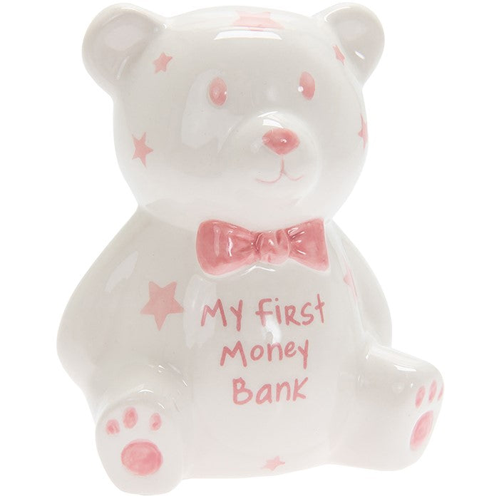 Leonardo 15cm First Teddy Bank Pink