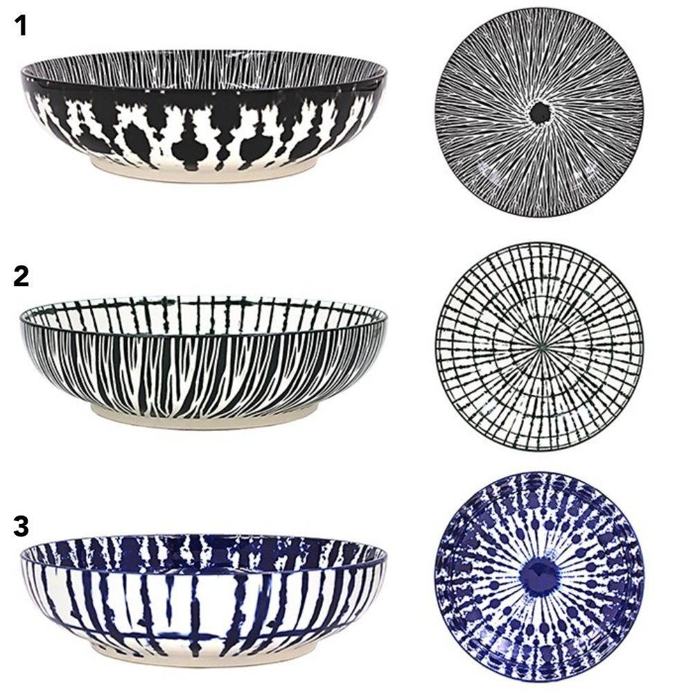 Leonardo Collection Large Tuscany Ceramic Amari Bowl (Choice of 3)