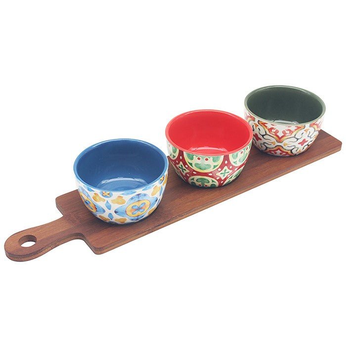 Leser & Pavey 42cm Tuscany Bowls on Tray - (Set of 3) - Old Railway Line Garden Centre