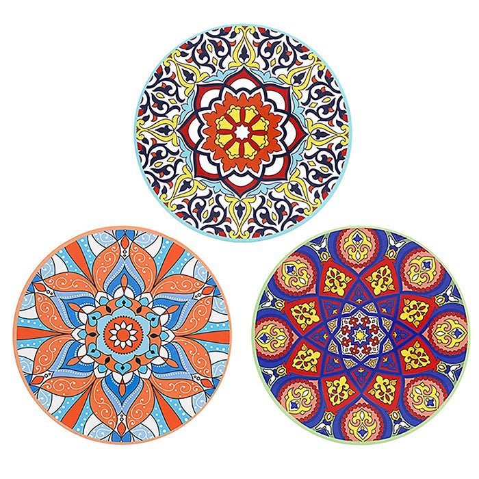 Leser & Pavey Tuscany Mandala Table Mat - Bright - (Choice of 3) - Old Railway Line Garden Centre