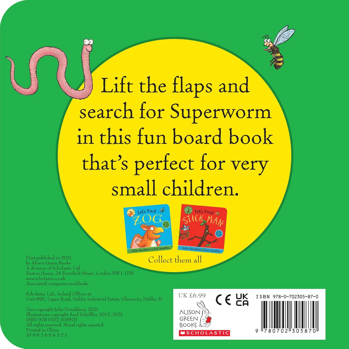 Let's Find Superworm Children's Board Book by Julia Donaldson