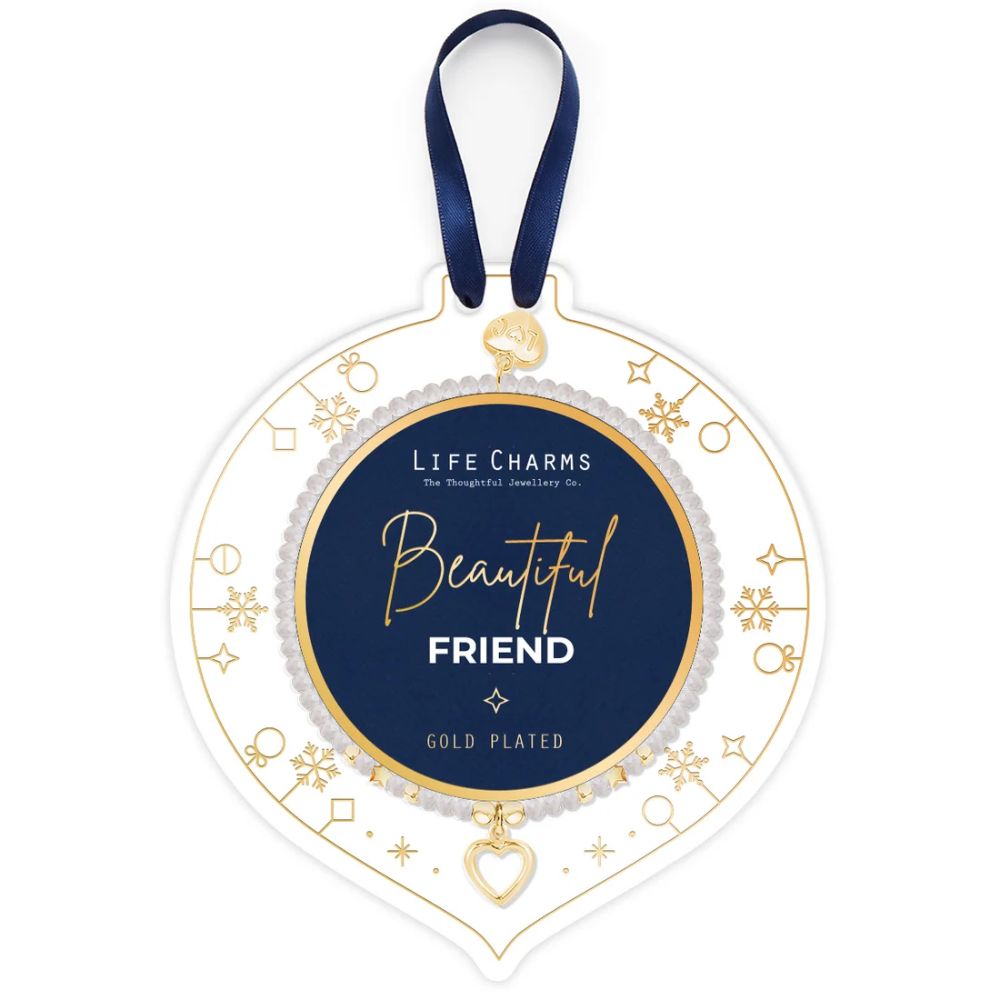 Life Charms Beautiful Friend Crystal Charm Bracelet