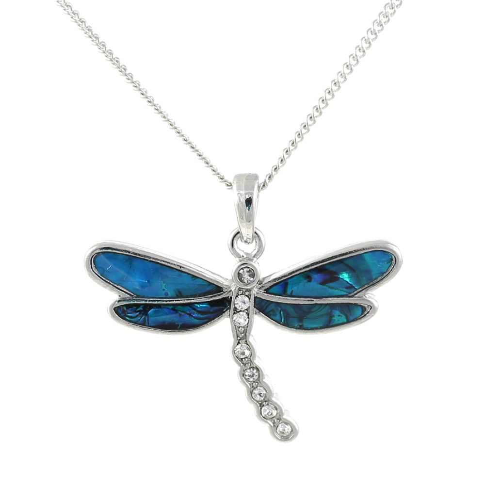 Lila Jewellery Paua Shell Dragonfly Pendant