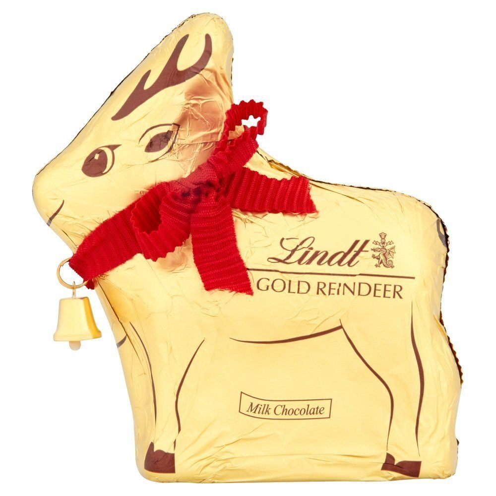 Lindt 100g Milk Chocolate Reindeer