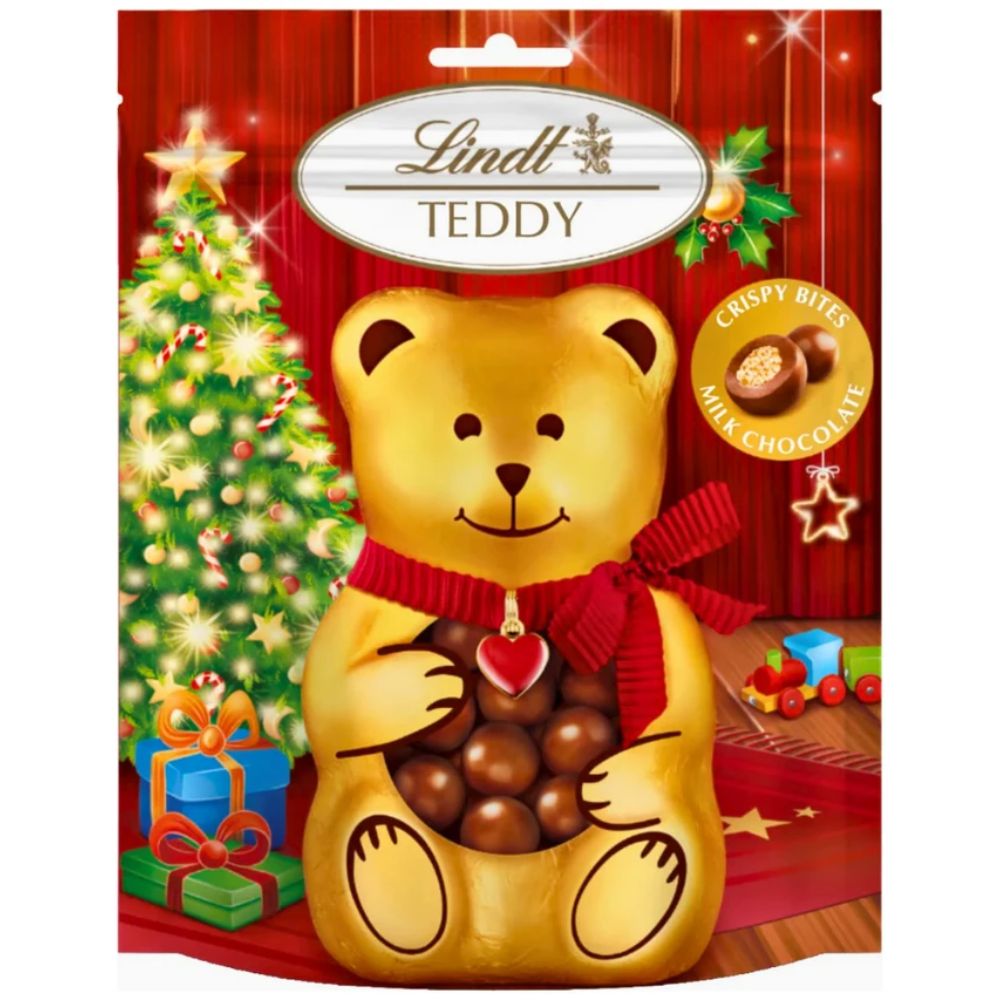 Lindt 120g Milk Chocolate Teddy Crispy Bites