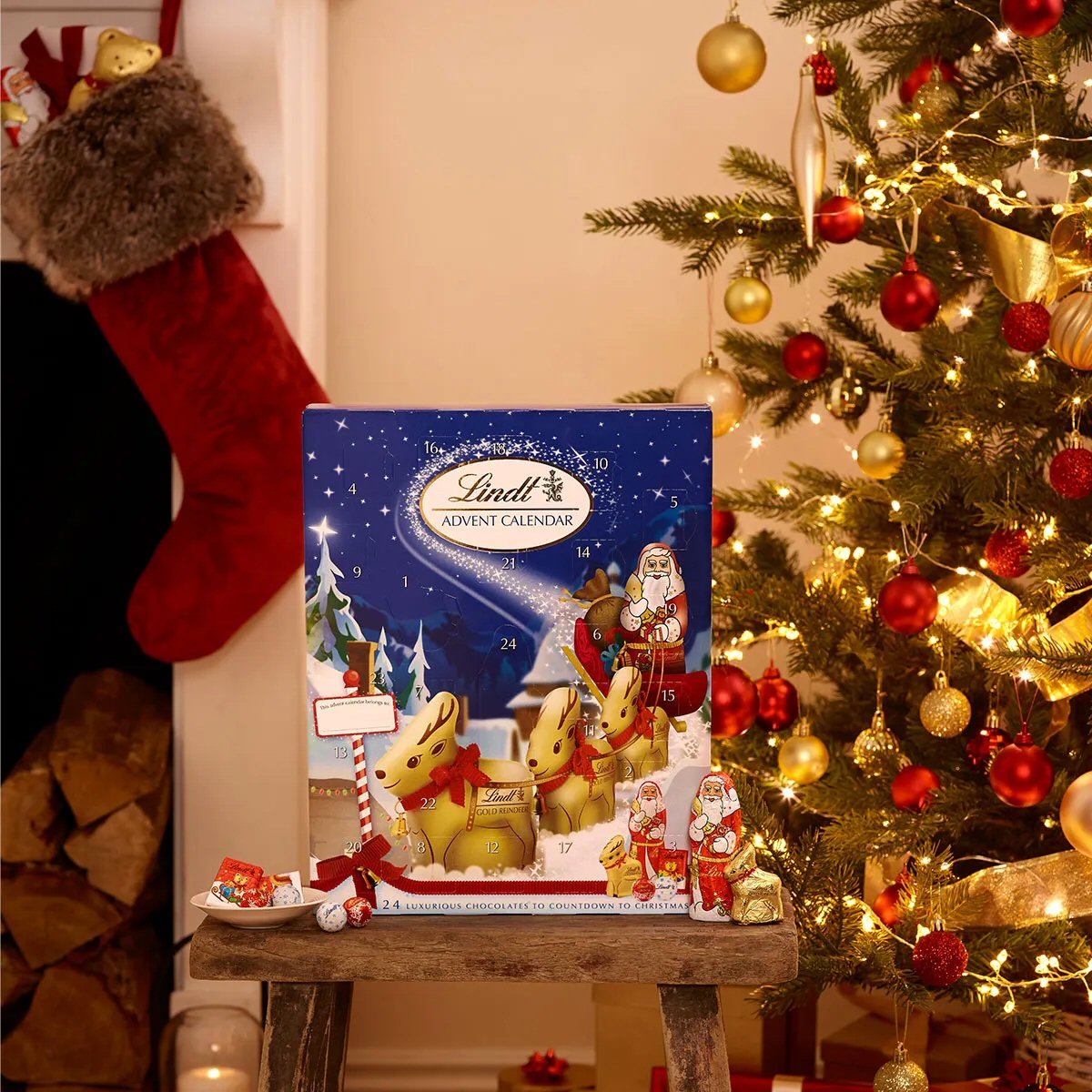 Lindt 160g Milk Chocolate Advent Calendar