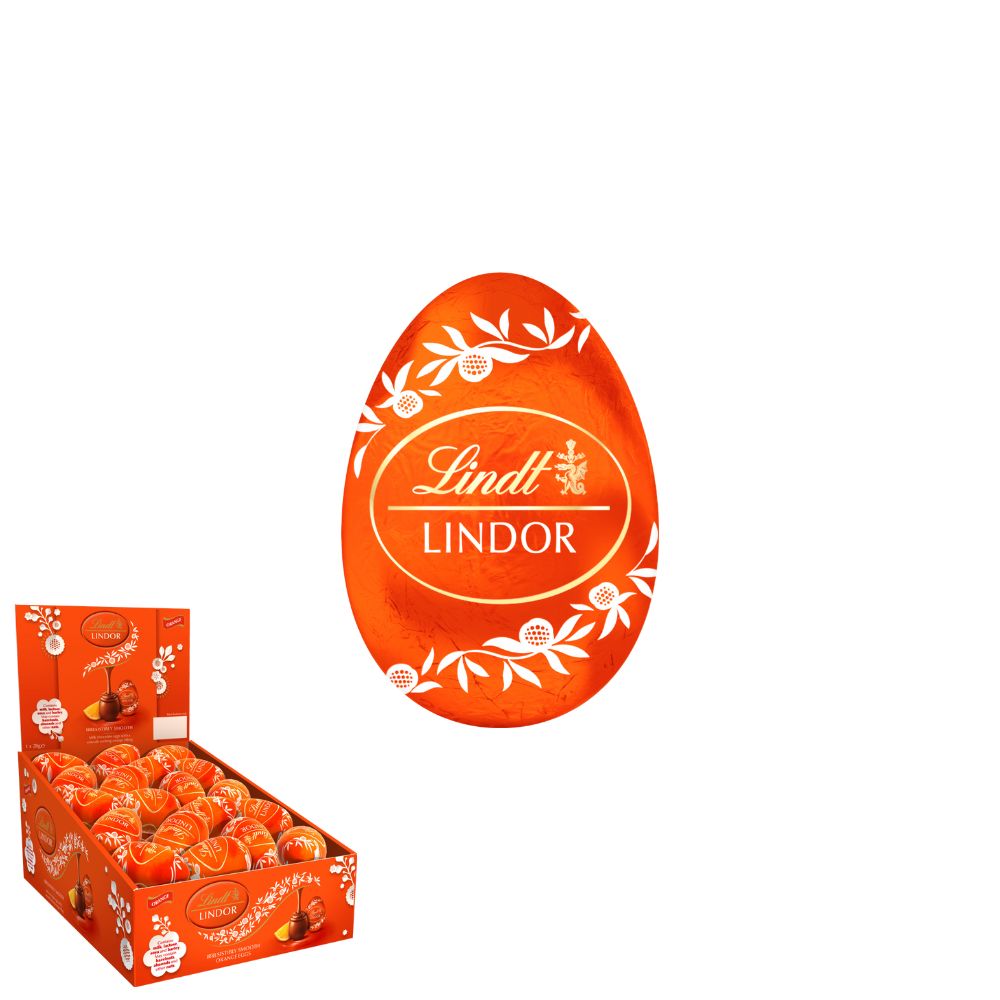 Lindt Lindor 28g Orange Milk Chocolate Egg