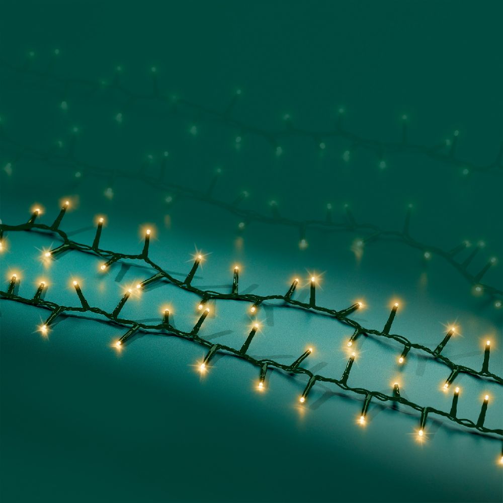 Lumineo 1000 Soft Gold LED Twinkle Compact Christmas Lights (22.5m)
