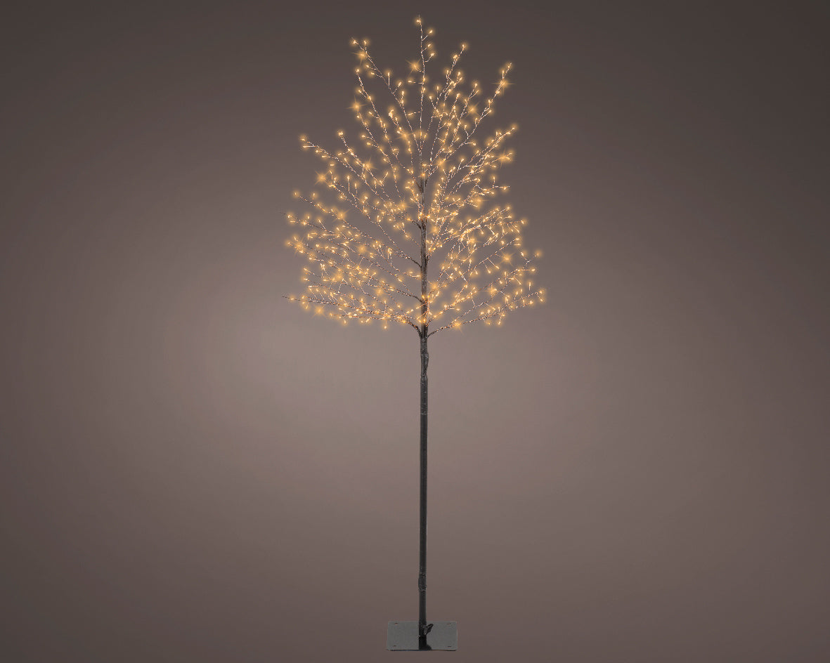 Lumineo 150cm Classic Warm Micro LED Tree - Black Frame - 505325