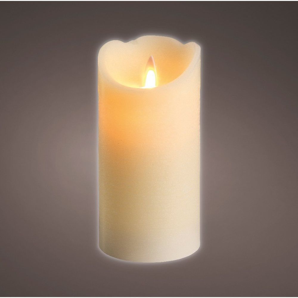 Lumineo 15cm LED Cream Wax Waving Candle