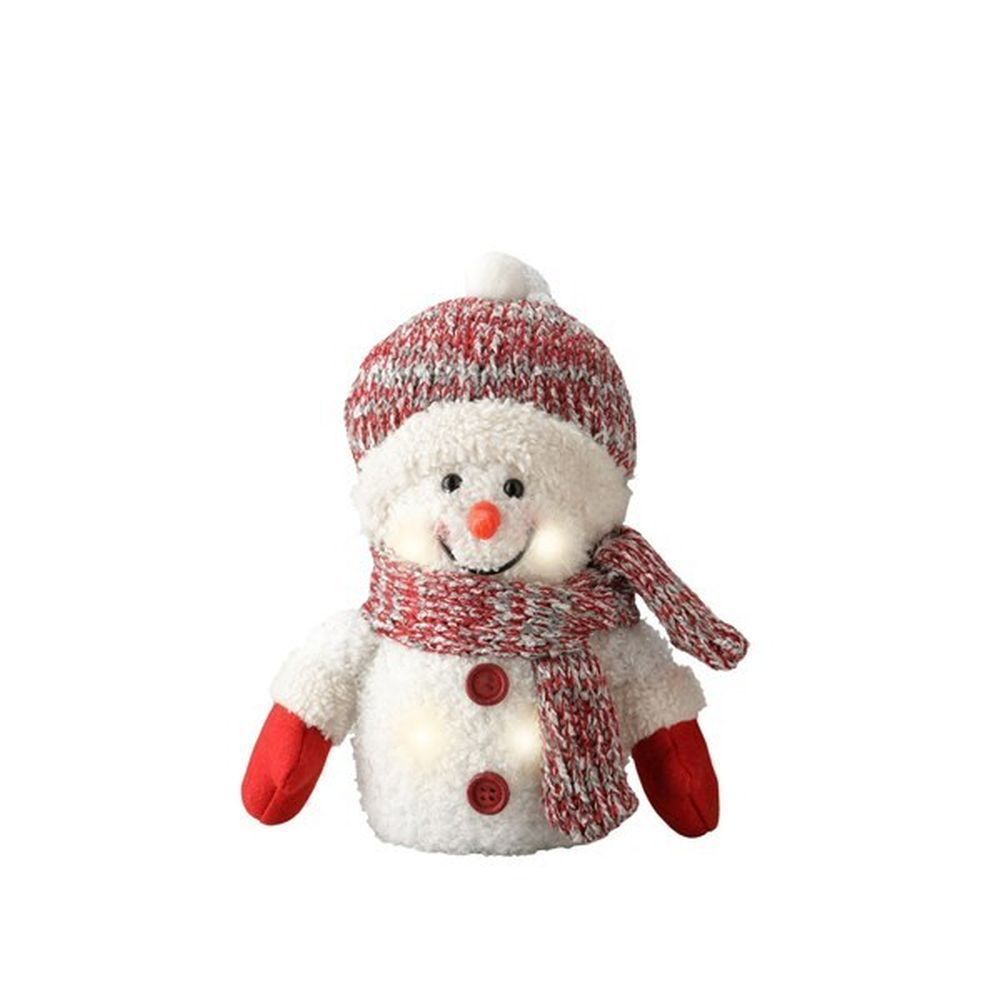 Lumineo 15cm LED Snowman with Hat & Scarf Decoration (Choice of 3)