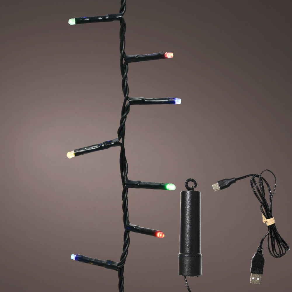 Lumineo 160 Multi Coloured LED Rechargeable Compact Lights (4m)