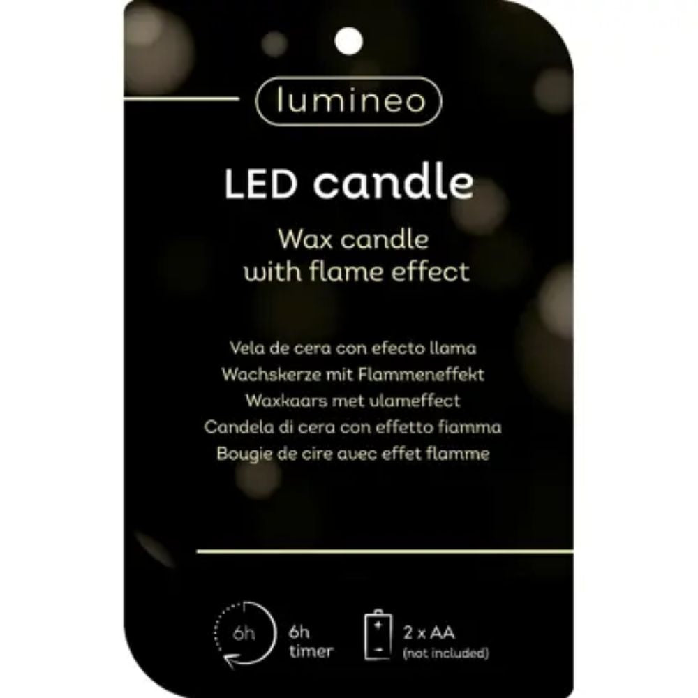 Lumineo 16cm LED Wick Candle Pinecone