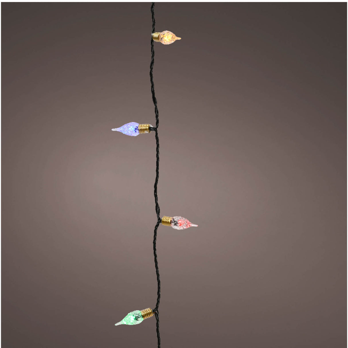 Lumineo 180 Multi Coloured LED Vintage Twinkle Lights (17.9m)