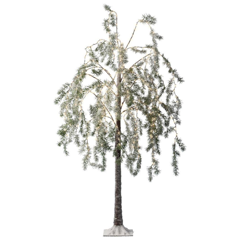 Lumineo 1.5m (5ft) Warm White Micro LED Green Foliage Twig Tree