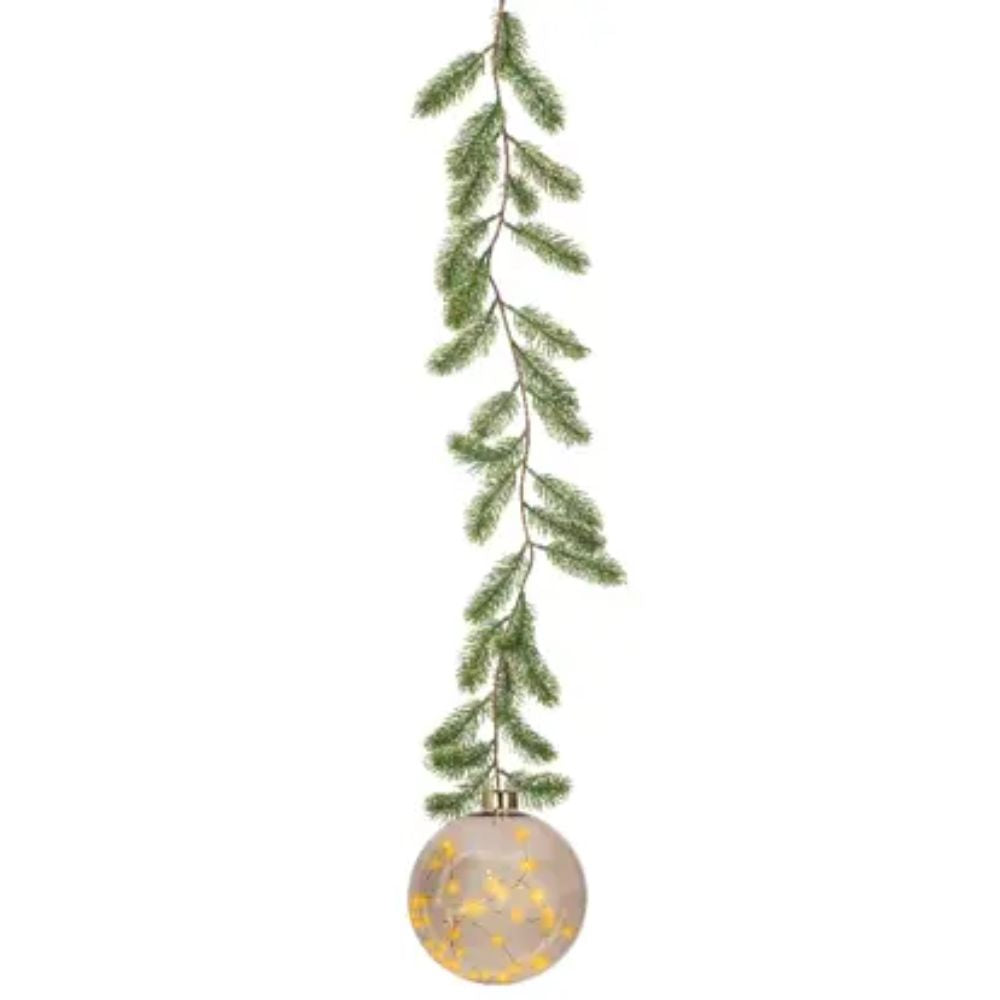 Lumineo 20cm Micro LED Warm White Ball with Garland