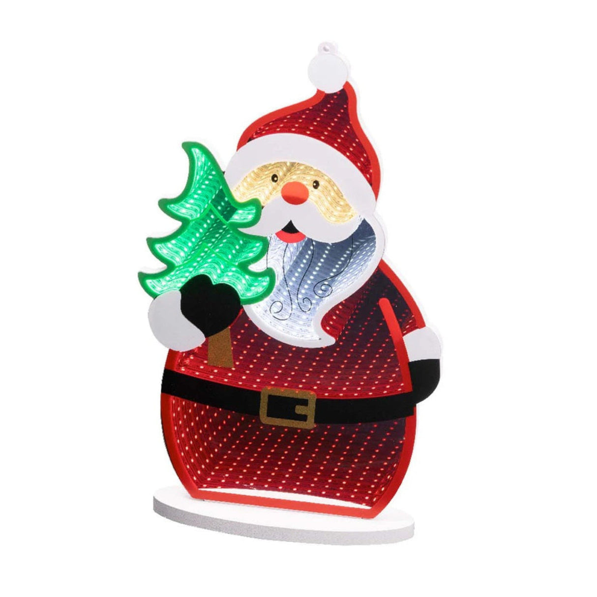 Lumineo 40cm 215 LED Santa Infinity Mirror USB 1.8m cable 39x8x23cm