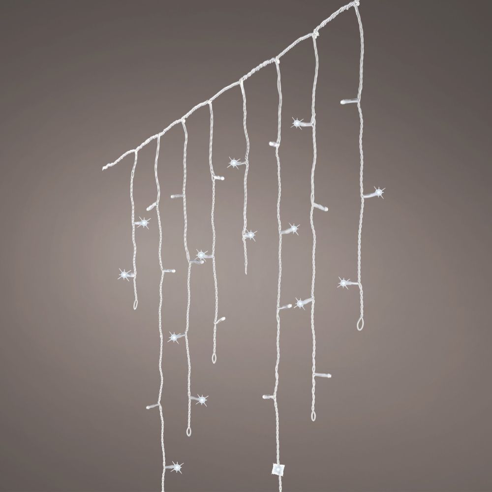 Lumineo 480 Cool White LED Snowing Effect Icicle Lights (11.8m)