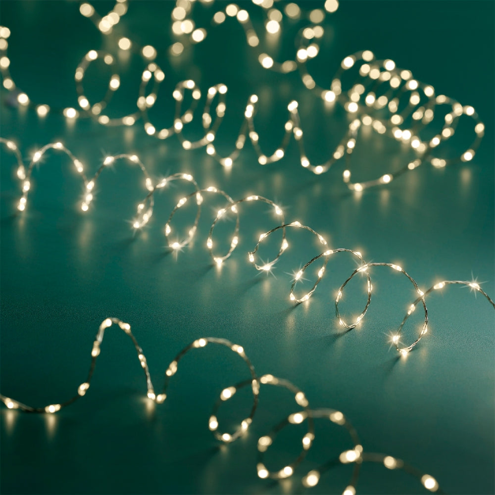 Lumineo 756 Warm White LED Micro Wire String Lights (12m)