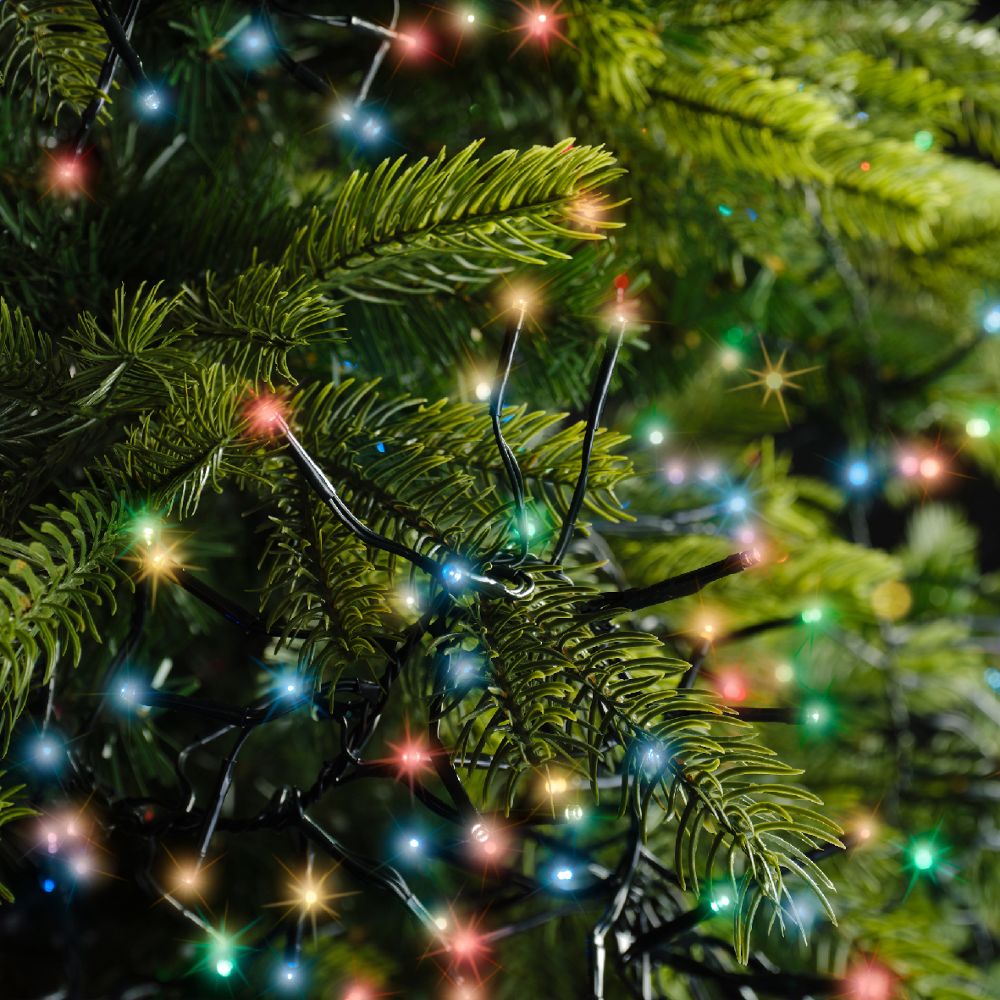 Lumineo 768 Multi Coloured LED Twinkle Cluster Lights (7m)