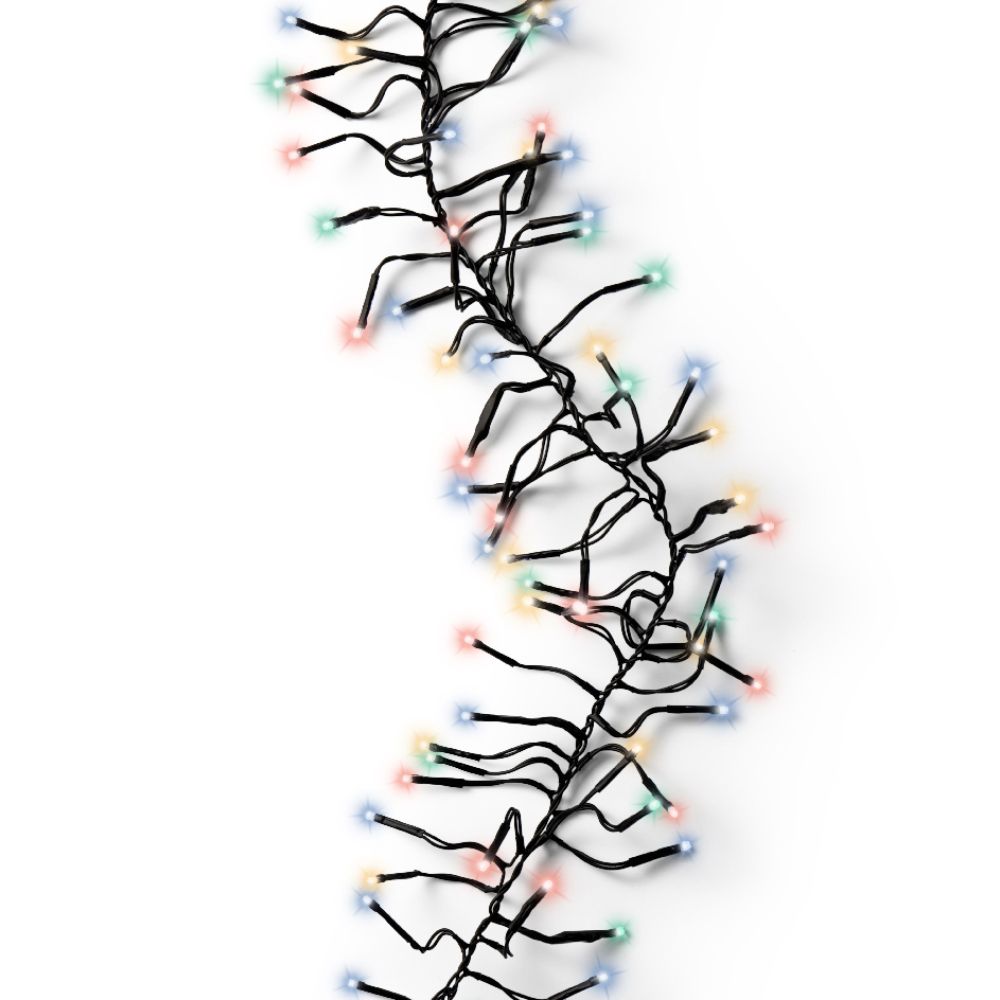 Lumineo 768 Multi Coloured LED Twinkle Cluster Lights (7m)